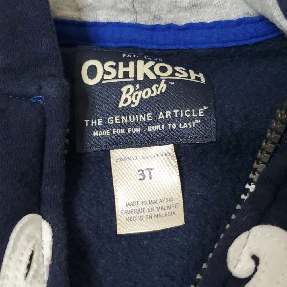 Kid’s Osh Kosh Full Zip Hoodie Jacket